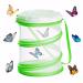 WUISOLQP Insect Butterfly Habitat Cage Insect Mesh Cage Stick Insect Starter Kit Collapsible Bug Catcher Net Insect Portable Reproduction Mesh for Kids for Insects Catching Science Education (Green)