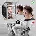 Rechargeable 5 Way Mirror with Light, Real Glass & Telescoping Hooks - Dark Gray | Portable DIY Haircut Tool for Self Hair Cutting & Styling - Buy Online on GoSupps.com
