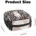 Stylish Menstruation Pad Bag with Zipper - Cute Jungle Animals & Flower Design | Essential Bag for Women & Girls - Buy Online on GoSupps.com