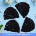 4 Pcs Black Mesh Hair Net for Women Sleeping - Crocheted Rayon Snood Cover for Sleep Cap - Buy Online on GoSupps.com
