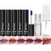 5 Colors Lip Stain Set  Long Lasting Waterproof Peel Off Lip Tint with Lip Oil and Empty Spray Bottle Kit  Transferproof Non-stick Cup Liquid Lipstick Matte Finish Lip Makeup for Women  0.67 oz Set A