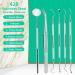 AP.DISHU 6-Piece Tooth Cleaning Set - Premium Stainless Steel Tartar Remover Dental Probe Scaler & Anti-Fog Mirror | Ships Internationally - Buy Online on GoSupps.com