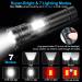 10000 Lumen Magnetic Rechargeable LED Flashlight | XHP50.2 Super Bright Tactical Light with COB Work Light | USB C Fast Charging, Waterproof & Zoomable | 7 Modes - Ideal for Camping - Buy Online on GoSupps.com