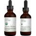 USDA Organic Liquid Zinc Sulfate & Lugol's Iodine 2% Solution 3000mcg - Antioxidant Properties Support Skin Health & Liquid Supplement for Lasting Energy Thyroid and Metabolism Boost - 2 Fl Oz Each