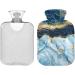 Marble Hot Water Bottle with Cover - 2L Pain Relief for Headaches & Back Pain - Ideal Hand & Feet Warmer - Buy Online on GoSupps.com