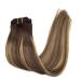 GOO GOO Handmade Real Human Hair Extensions 16 Chocolate Brown to Caramel Blonde Balayage 4/27/4 - Soft & Natural Clip-in Hair Extensions for Women - 7pcs 120g - Buy Online on GoSupps.com