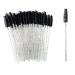 50 Pieces Eyelash Brush for Make up Disposable Mascara Wands Portable Eyebrow Brush Perfect for Home Travel and Outing Crystal Black