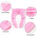 Pokanic Travel Potty Training Seat Cover with Non-Slip Silicone Pads and Carry Bag - Pink | Portable, Reusable Toilet Seat for Kids and Toddlers - Buy Online on GoSupps.com