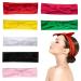 ORYOUGO Fashion Elastic Headband - Stretchy Solid Color Criss Hairband for Girls - Turban Knotted Rabbit Hair Band in Red - Buy Online on GoSupps.com