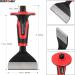 MAXPOWER 3PCS Masonry Chisel Set  11 inch Point Chisel and Flat Chisel  8 inch Brick Chisel  Tile Chisel Concrete Chisel with Thickness Hand Guard - Buy Online on GoSupps.com