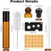 10ml Roll On Bottle - Set of 10 Empty Glass Bottles for Essential Oils Perfume & Fragrance - Refillable with Stainless Steel Balls (Brown) - Buy Online on GoSupps.com