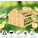 Ensayeer Bamboo Chicken Perch with Mirror | Strong Roosting Bar for Coop | Training Perch for Large Birds | Easy to Assemble and Clean | Fun Toys for Chicken - Buy Online on GoSupps.com