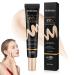 Moisturizing BB Cream Long Lasting Concealer CC Cream Full Coverage Liquid Foundation Makeup Hydrating Liquid Cream Under Eye Concealer(Ivory)