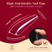 Rosalind Ballerina Nail Tips - 504pcs Clear Gel Fake Nails Full Cover 12 Sizes Long Coffin Shape for Women - Soft Acrylic Nail Art Accessories - Buy Online on GoSupps.com