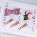 50pcs Rose Gold Double Prong Curl Clips - Metal Alligator Hairpins for Styling & Pin Curls - Buy Online on GoSupps.com