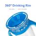 Nuby 360 Edge 2 Stage Drinking Rim Cup 8 Oz Robot Blue | Removable Handles & Hygienic Cover | 12M+ - 80815 - Buy Online on GoSupps.com