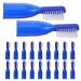 Minkissy prison toothbrush safety toothbrush mini finger toothbrush small toothbrush portable travel toothbrush mini hand cleaning brush finger bed for tooth cleaning 10 pieces