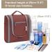 Travel Hanging Toiletry Wash Bag Makeup Cosmetic Organizer - Jujube Red Medium Size for Women - Buy Online on GoSupps.com