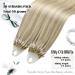Moresoo Micro Loop Hair Extensions - 40cm Ash Blonde #P18/613 Real Remy Hair Cold Fusion Microring Extensions 50g - Buy Online on GoSupps.com
