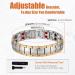 Jeracol Titanium Steel Magnetic Bracelet for Men | Double Row Strength Magnets | Free Links Removal Tool | Jewelry Gift Box | Silver Gold - Buy Online on GoSupps.com