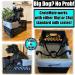 RuffLyfe DIY Crate Conversion/Bike Dog Carrier Package (Crate NOT Included) Padded Liner is 2 Sizes in One + 4 Point Safety Harness & Crate Fasteners Holds Pets 20lb+ for Safe Pet Bicycle Travel Light Grey - Buy Online on GoSupps.com
