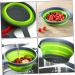 Zerodeko 2 Pcs Collapsible Drainer Basket Draining Basket Sink Strainer Basket Fruit Drain Basket Fruit Tray 34.5x20cmx2pcs Greenx2pcs - Buy Online on GoSupps.com