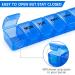 Small Pill Organizer 7 Day 2 Pack - Travel Friendly Weekly Vitamin Case (Blue) - 2pc - Buy Online on GoSupps.com
