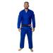 KINGZ Brazilian Jiu Jitsu Gi - Youth Lightweight BJJ Kimono IBJJF Legal 400gsm Pearl Weave Competition Boys & Girls - The One Blue M4
