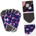 Hemoton Reusable Bamboo Menstrual Pads Set - Washable Nursing Mat & Cloth Pads - Charcoal Purple - Eco-Friendly & Absorbent - Buy Online on GoSupps.com