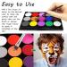 Halloween Face Painting Kit with Templates & Brushes for Sensitive Skin - Buy Online on GoSupps.com