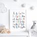 Scandi Animal Alphabet Poster - Educational Woodland Safari Design for Children - A3 Pink - Buy Online on GoSupps.com