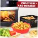 Zerodeko Home Accessories Air Fryer Pan Baking Pans Airfryer Oven Baking Pan Replaceable Air Fryer Liner Household Baking Mat Red 21X21X5.2CM - Buy Online on GoSupps.com