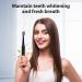 Shop Sonic Electric Toothbrush for Adults - 6 Brush Heads Travel Case 30-Day Battery Life 3 Modes & Smart Timer - Black - Buy Online on GoSupps.com
