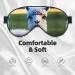 Cute Llama Print Eye Mask - Soft Double-Sided Light Blocking for Better Sleep | International Shipping - Buy Online on GoSupps.com