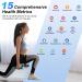 Healthkeep Body Fat Scale with Large VA Display 15 Body Datas with Heart Rate Smart Weight Scale Compatible with iOS & Android Max 400lb/180kg/28st 28cm White - Buy Online on GoSupps.com