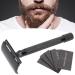 Razor Planer for Men - Dual Edge Beard & Haircut Portable Razor Set with Long Grip & 5 Blades - Ideal for Grooming & Travel - Buy Online on GoSupps.com