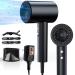 Ionic Blow Dryer Brush for Women - Travel-Friendly Hair Dryer with Air Fryer Accessories for Ogreem