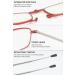 LANOMI Folding Reading Glasses - Mini Metal Blue Light Filter for Women & Men Compact with Case 1.75 Diopters - Red - Buy Online on GoSupps.com