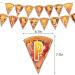 Pizza Party Decorations Includes Happy Birthday Banner Hanging Swirls Cake Topper Cupcake Toppers Balloons for Pizza Birthday Party Supplies - Buy Online on GoSupps.com