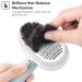 Self Cleaning Cat and Dog Grooming Brush - Gentle Slicker Brush for Long or Short Hair - Blue Pet Massaging Tool - Buy Online on GoSupps.com