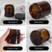 Betrome 4 oz Amber Glass Jars 15 Pack 120ml Round Empty Cosmetic Containers Face Lotion Cream Storage Jars with White Inner Liners and Black Lids 4 Oz amber - Buy Online on GoSupps.com