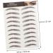BIUDECO Fake Eyebrow Stickers 9 Sheets Waterproof Eyebrow Stickers 6d Hair-like Eyebrows Stickers Eyebrow Trimming 3d Cosmetic - Buy Online on GoSupps.com