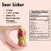 Slime Sour Lickers Candy 12 Pk - Gluten Free, Assorted Flavors - Watermelon, Green Apple, Cherry, Strawberry - Liquid Bulk Treat for Parties, Birthdays, Halloween - 1.35 Oz Each - Buy Online on GoSupps.com