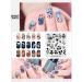 KADS Nail Stamping Plate - Rose Flower & Banana Leaf Design for DIY Nail Art Decoration (FL053) - Buy Online on GoSupps.com