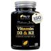 Vitamin D3 4000 IU and Vitamin K2 100 g MK7-150 Vegetarian Capsules 5 Month Supply - High Strength Vitamin D3 K2 Supplement - Made in UK