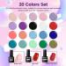 JODSONE 20 Colors Gel Nail Set - High Shine Polish Base & Top Coat - Perfect Gifts for Nail Art Lovers - Buy Online on GoSupps.com
