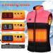 Shop Ton Color Heated Vest for Women - 4 Heating Zones 3 Temperature Levels USB Powered for Outdoor Activities - Ideal for Fishing & More - Buy Online on GoSupps.com
