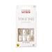 KISS Voguish Fantasy Press On Nails Nail glue included 'Glam and Glow' White Short Size Squoval Shape Includes 28 Nails 2g glue 1 Manicure Stick 1 Mini File