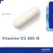 Pure Encapsulations Vitamin - D3 400 IE - Essential for Botmetabolism Immuunsysteem het Calciummetabolism and Werking van de Spieren - 60 Capsules - Buy Online on GoSupps.com