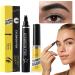  Dubbulon Eyebrow pencil eyebrow pencils for women long-lasting waterproof eyebrow pencil | 4-prong liquid eyebrow pencil with eyebrow gel natural-looking eyebrow pencils for - Buy Online on GoSupps.com